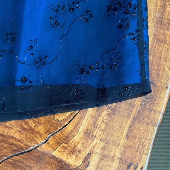 Elegant Blue evening wedding guest  Dress gown - Picture 6 of 9